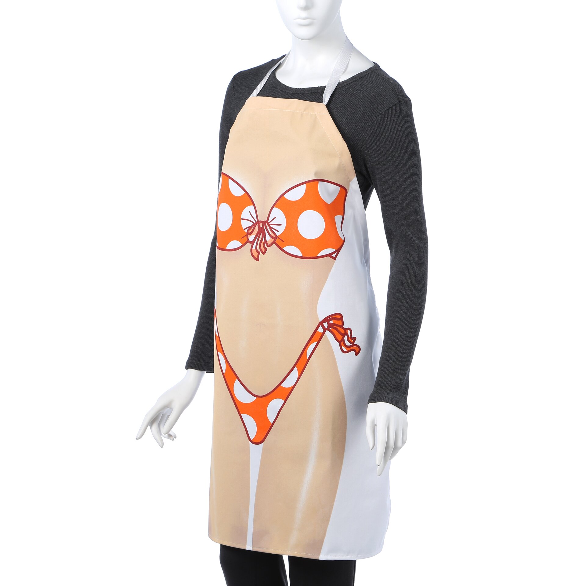 Attitude Aprons By L A Imprints Polka Dot Bikini Apron Reviews Wayfair